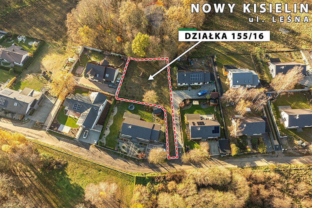 Działka budowlana na sprzedaż Zielona Góra, Nowy Kisielin, Nowy Kisielin-Leśna  990m2 Foto 3