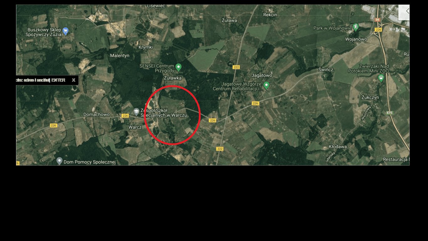 Działka inwestycyjna 14 ha z dostępem do drogi, blisko A1 Warcz, Warcz  140 000m2 Foto 1