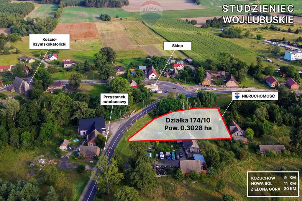 Działka budowlana na sprzedaż Studzieniec  3 028m2 Foto 1