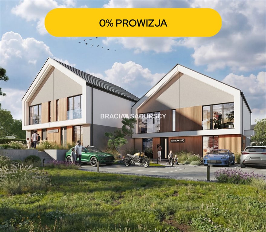 Nowoczesne segmenty 88 m² z ogródkiem w Skotnikach - polecam! Kraków, Dębniki, Skotnicka  88m2 Foto 1