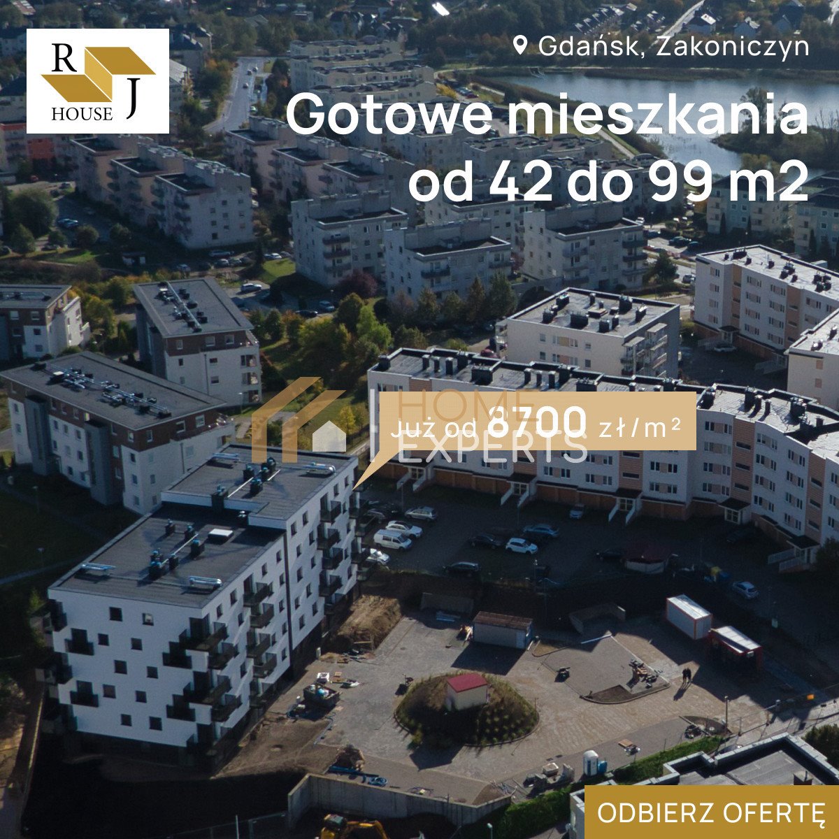 Mieszkanie trzypokojowe na sprzedaż Gdańsk, Zakoniczyn, Aleksandra Dulin'a  76m2 Foto 2