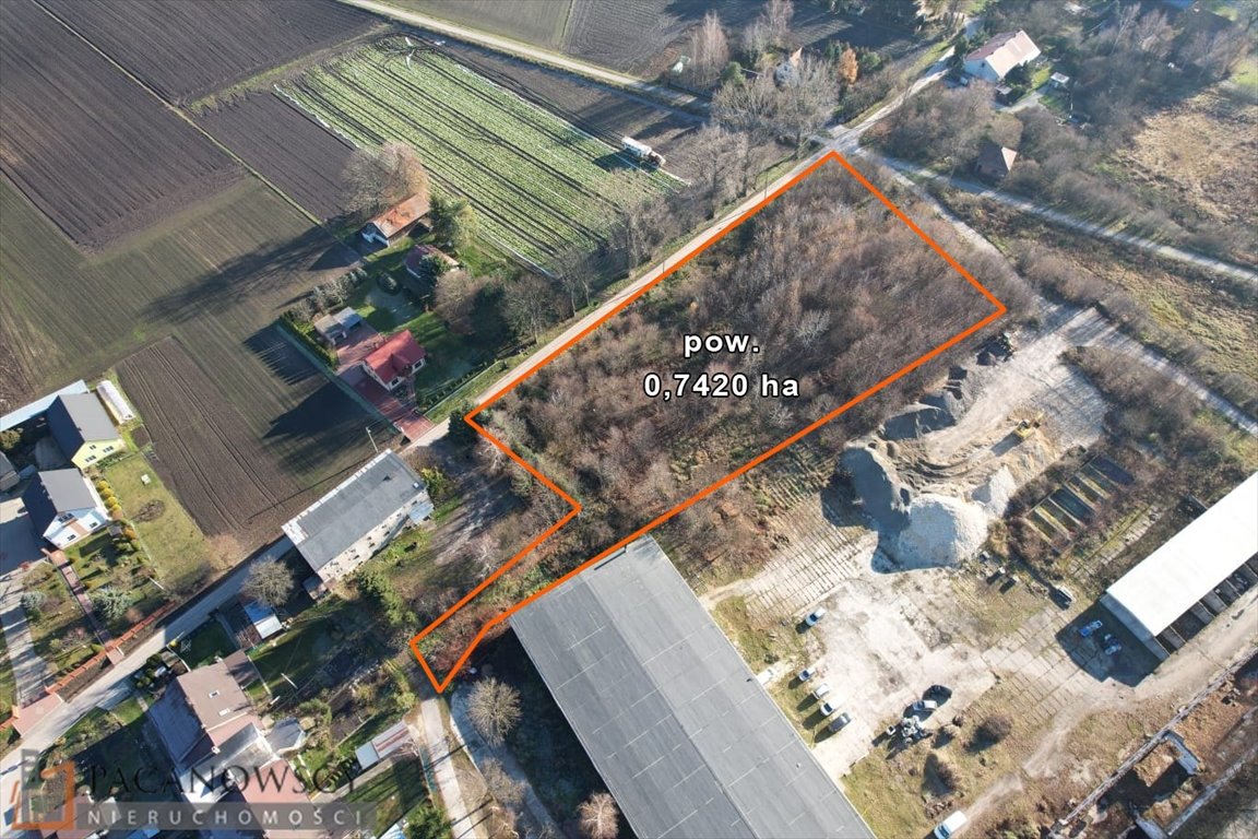 Działka przemysłowo-usługowa 74 arów, dostęp do infrastruktury - zapraszam Klimontów  7 420m2 Foto 1