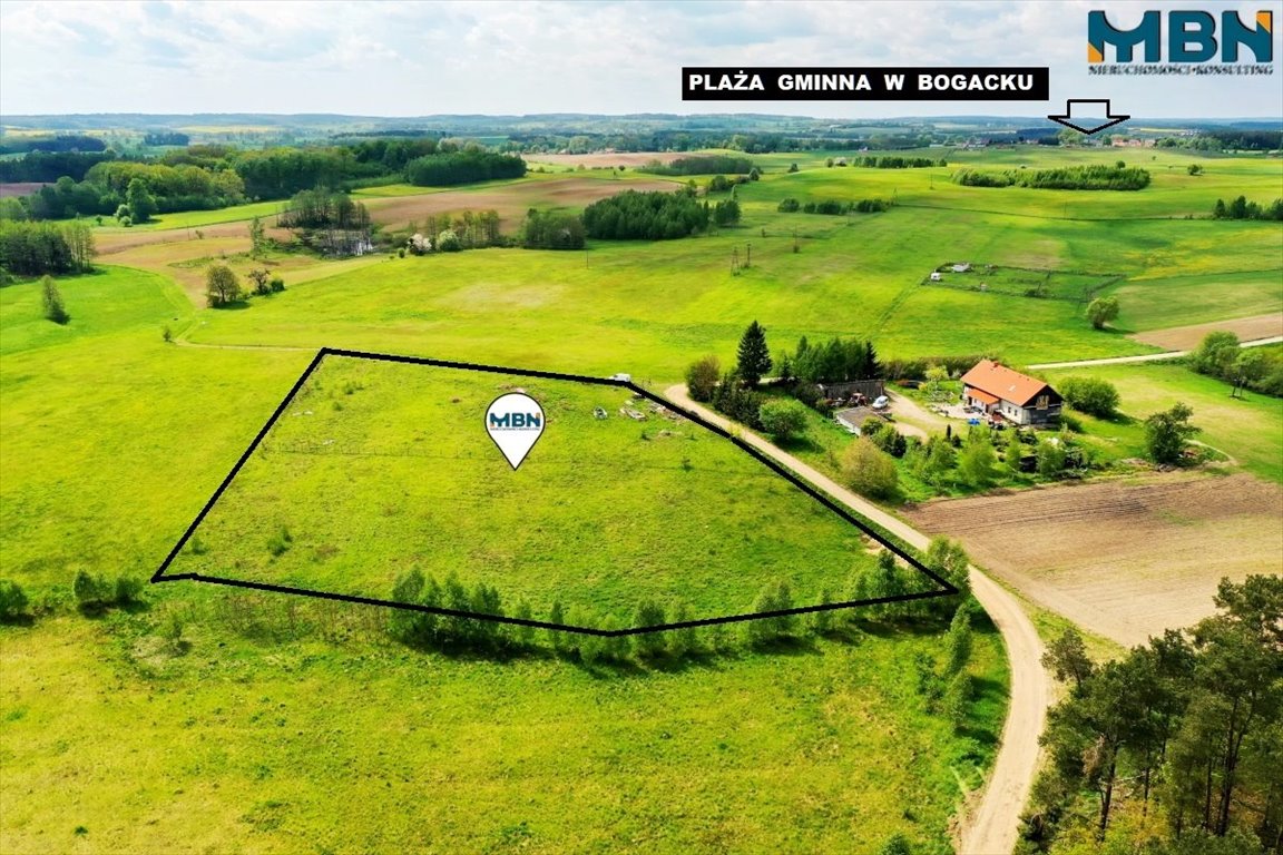 Działka 8 478 m² z warunkami zabudowy w Krainie Jezior bogacko, bogacko  8 478m2 Foto 1