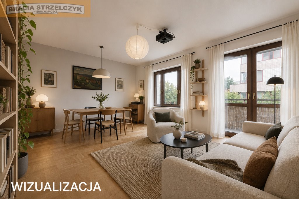 Przestronne 3 pokoje z dużą kuchnią, garażem i komórką zapraszam Warszawa, Ursynów, Nowoursynowska  74m2 Foto 1