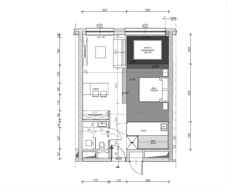 Kawalerka na sprzedaż Wrocław, Szczepin  46m2 Foto 2