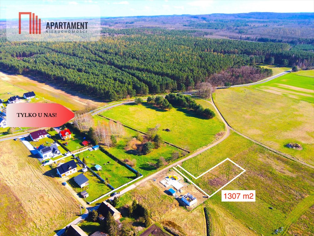 Polecam działkę 1307 m² z mediami w Dolinie Baryczy Kaszowo  1 307m2 Foto 1