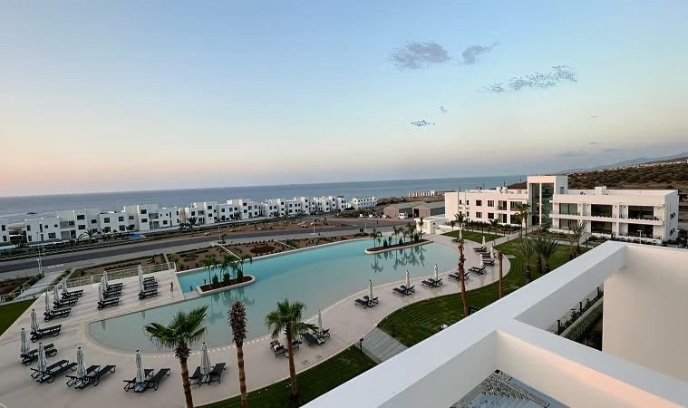 Kawalerka 45 m² z tarasem blisko plaży w Esentepe Cypr, Esentepe, Esentepe  45m2 Foto 1