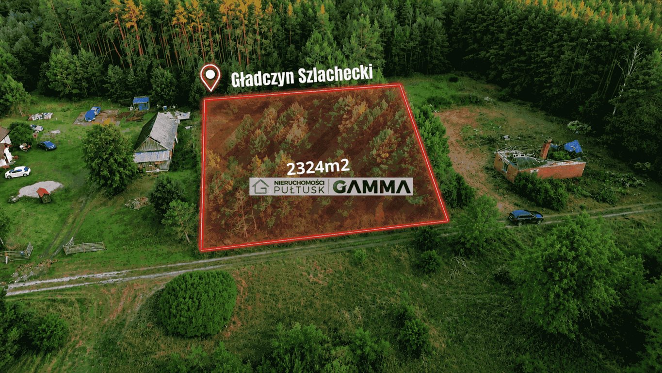 Polecam działkę 2324 m² z mediami w Gładczynie Szlacheckim: Gładczyn Szlachecki Gładczyn Szlachecki