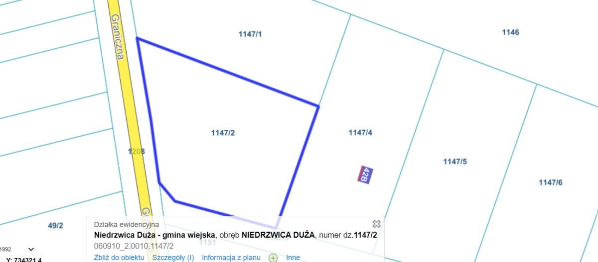 Działka budowlana na sprzedaż Niedrzwica Duża  2 250m2 Foto 8