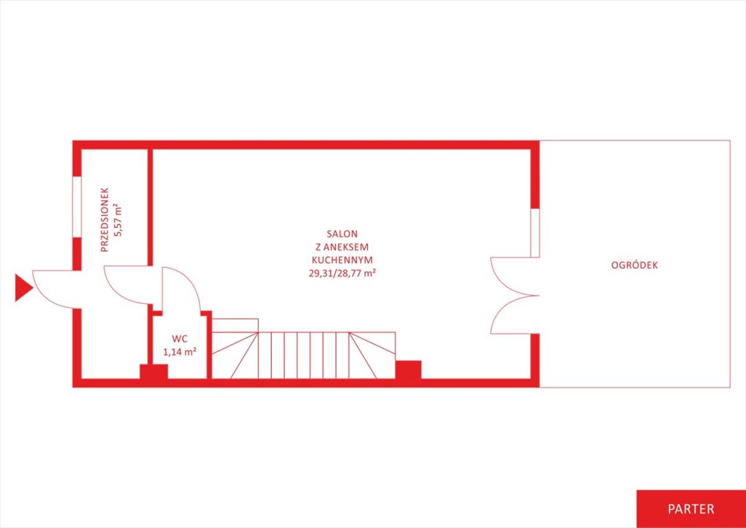 Dom bliźniak 68,76 m² z ogródkiem i funkcjonalnym układem Kłodawa, 3 Maja  69m2 Foto 1