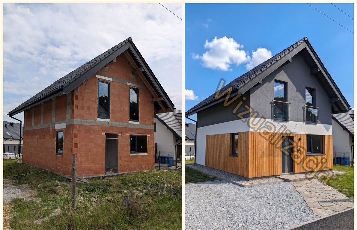 Na sprzedaż przestronny dom 90 m² w Czernichowie z możliwością wykończenia pod siebie Czernichów, Pod Lasem  90m2 Foto 1