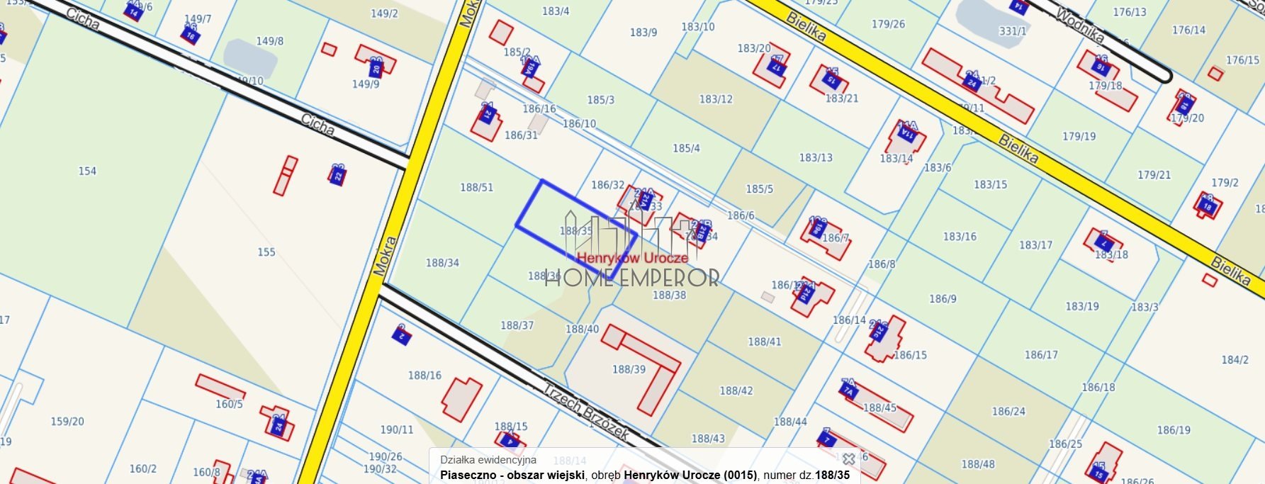 Działka budowlana na sprzedaż Henryków-Urocze, Trzech Brzózek  1 100m2 Foto 3