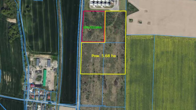 Działka przemysłowa 5,67 ha z dostępem do drogi i kolei Chróścina  56 780m2 Foto 1