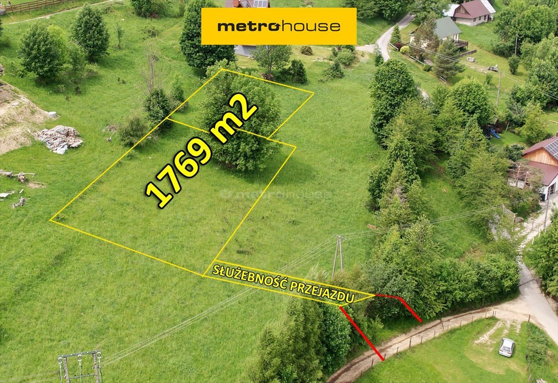 Widokowa działka budowlana w górach, 1769 m2 Zawoja  1 769m2 Foto 1