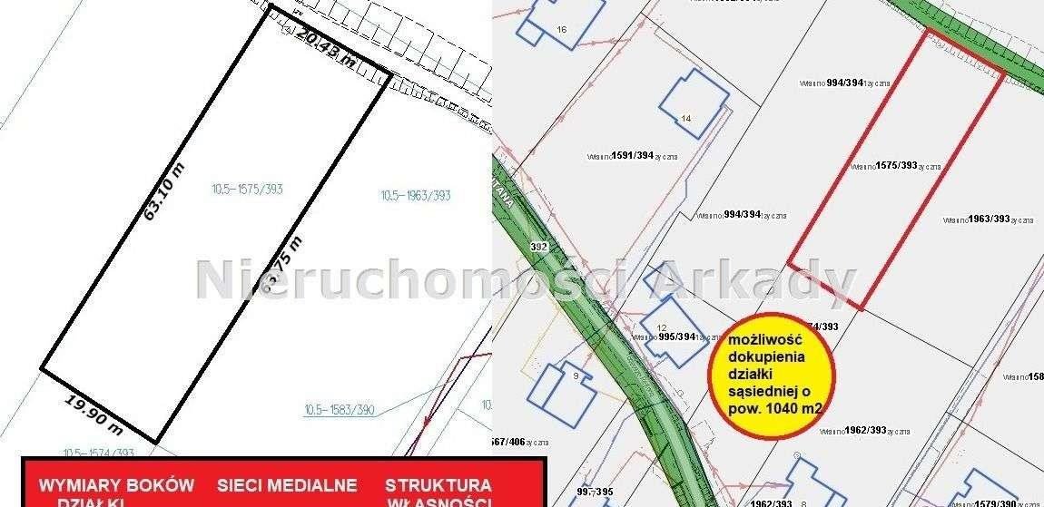 Działka budowlana na sprzedaż Jastrzębie-Zdrój, Ruptawa, ul. Tadeusza Rejtana  1 262m2 Foto 6