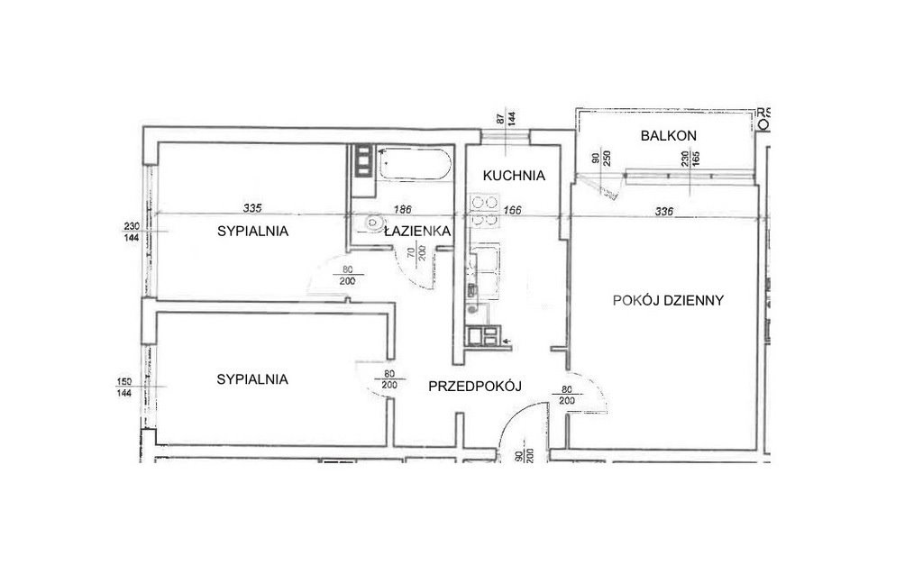 Mieszkanie trzypokojowe na sprzedaż Warszawa, Wola, Syreny  51m2 Foto 12