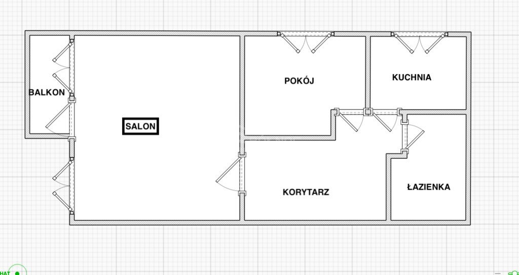 Mieszkanie dwupokojowe na sprzedaż Chełm, Wolności  51m2 Foto 8