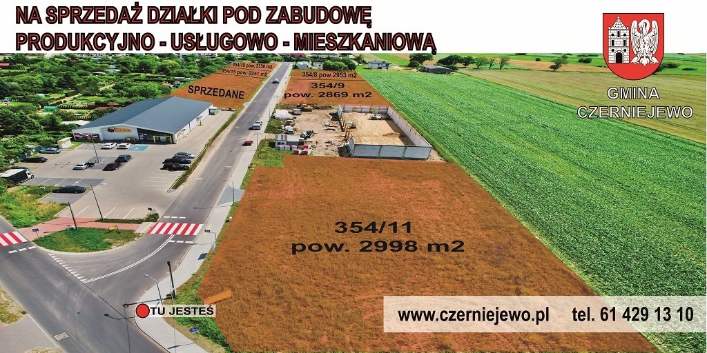 Działka przemysłowo-handlowa na sprzedaż Czerniejewo  2 998m2 Foto 2