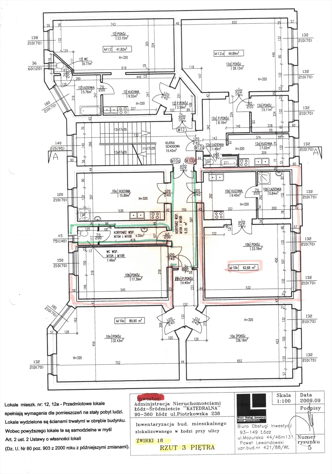 Duże 6-pokojowe mieszkanie w kamienicy z 1869 r. z potencjałem Łódź, Śródmieście, Żwirki  153m2 Foto 1