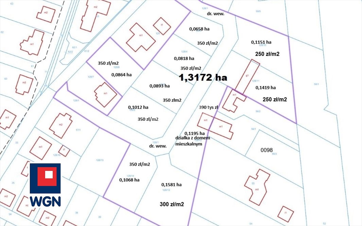 Działka budowlana na sprzedaż Ostrów Wielkopolski, Zębców, Zębcowskiej  1 068m2 Foto 3