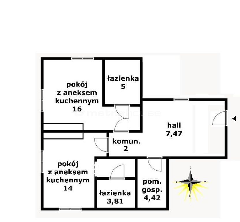 Mieszkanie dwupokojowe na sprzedaż Janowice Wielkie  53m2 Foto 11