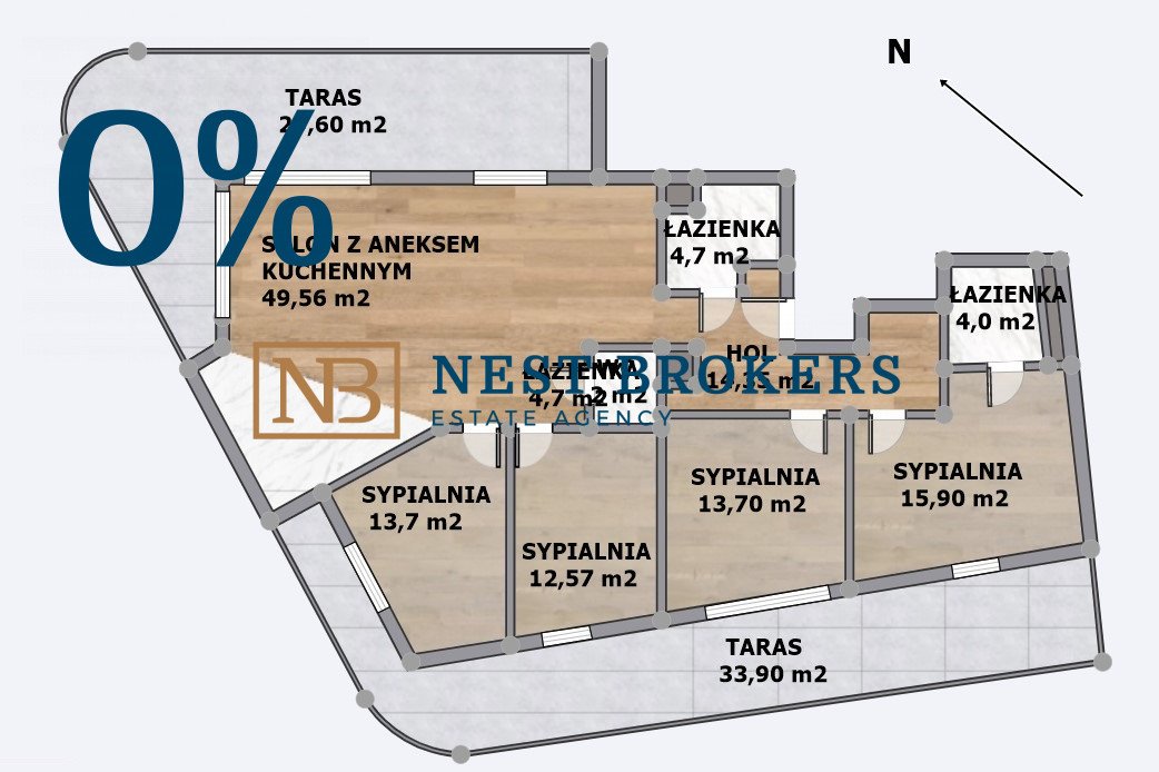 Mieszkanie na sprzedaż Kraków, Grzegórzki  126m2 Foto 2