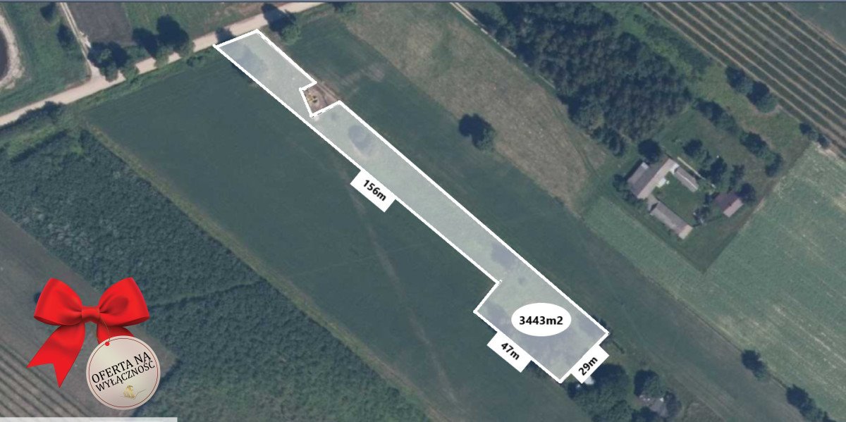 Działka budowlana na sprzedaż Samoklęski-Kolonia Druga  3 443m2 Foto 1