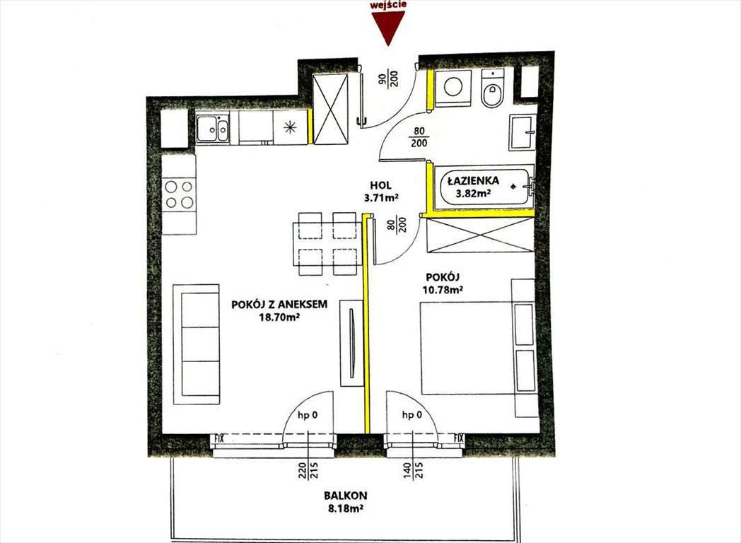 Na sprzedaż nowe 2-pokojowe mieszkanie 38 m² z balkonem w Warszawie Warszawa, Praga-Południe Grochów, Żupnicza  38m2 Foto 1