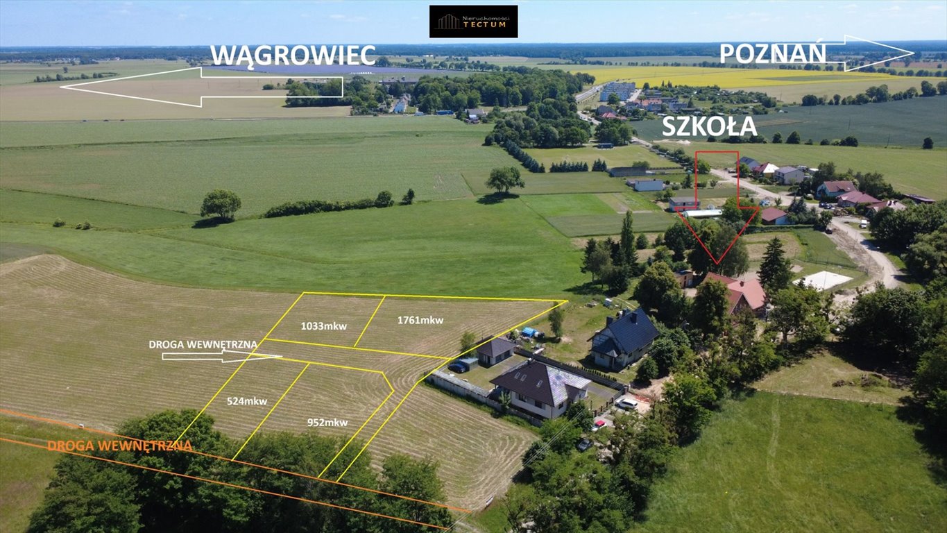 Działka 952 m² w Wiatrowie - blisko natury i miasta Wiatrowo  952m2 Foto 1