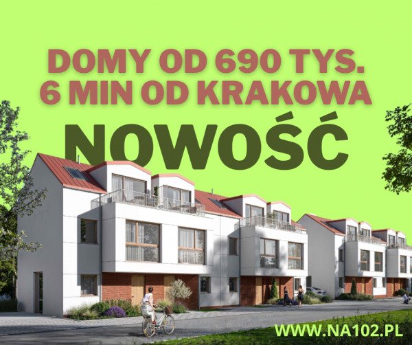 Nowoczesny bliźniak 102m2 z garażem i 3 pokojami na poddaszu Piekary  102m2 Foto 1