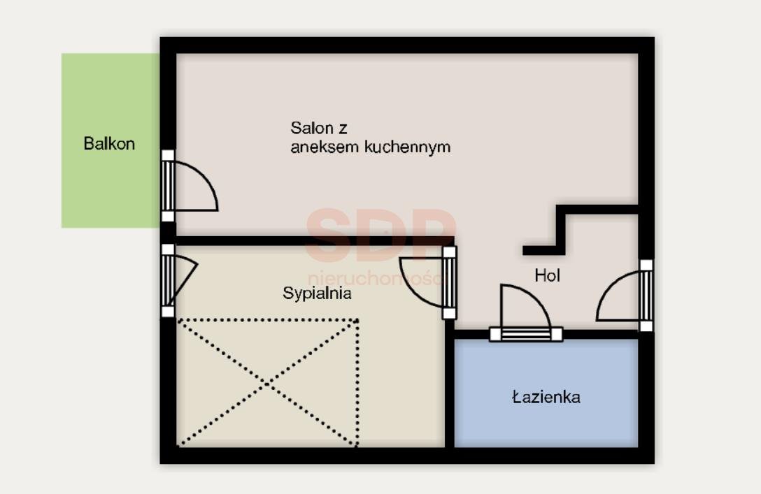 Mieszkanie dwupokojowe na sprzedaż Wrocław, Krzyki, Księże Wielkie, Opolska  40m2 Foto 2