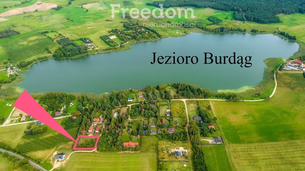 Działka nad Jeziorem Burdąg 1780 m², media, polecam! Burdąg  1 780m2 Foto 1