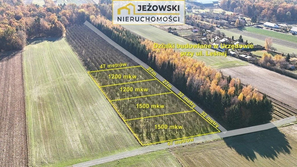 Działka budowlana na sprzedaż Urzędów  1 500m2 Foto 1