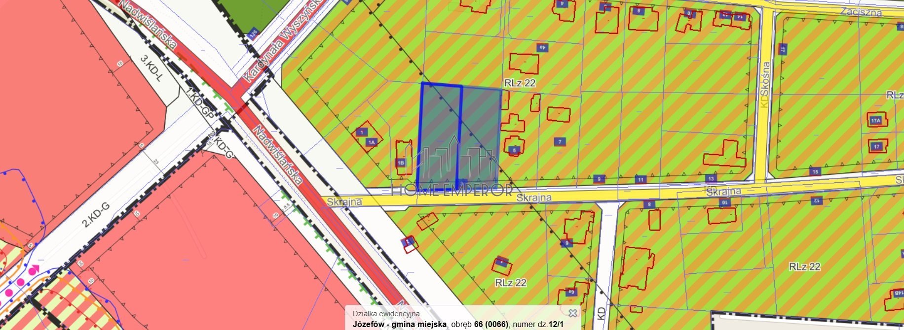 Działka budowlana na sprzedaż Józefów, Skrajna  1 600m2 Foto 1