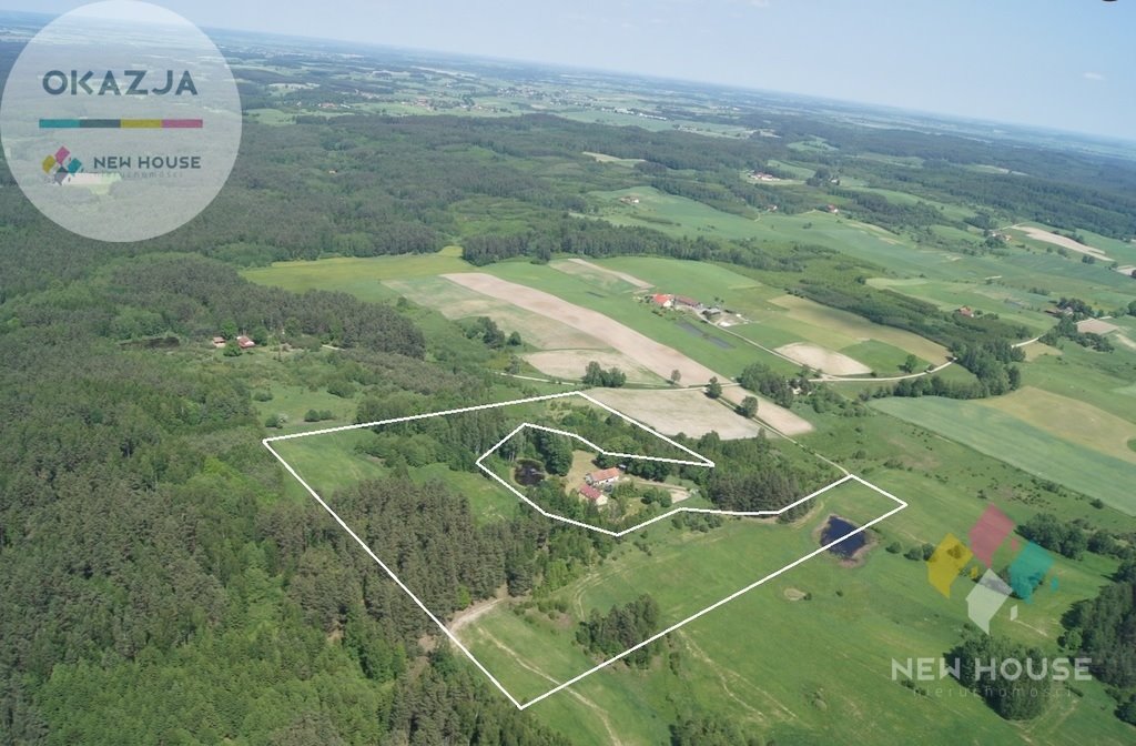 Działka 8,44 ha z lasem i widokami w Stryjkowie Stryjkowo  84 400m2 Foto 1