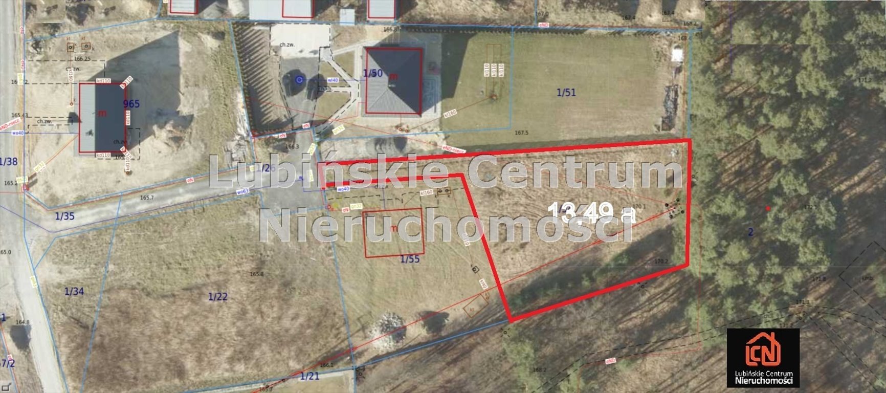 Działka budowlana 13,49a z mediami w Krzeczynie Wielkim zapraszam Krzeczyn Wielki  1 349m2 Foto 1