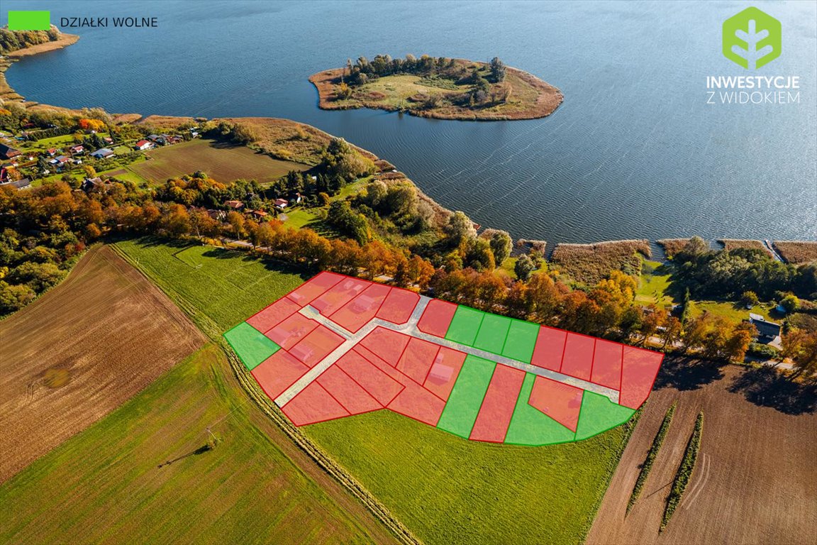 Sprzedam działki nad jeziorem Dzierzgoń - ostatnie w ofercie! Górowychy, Ostatnie działki z widokiem na jezioro Dzierzgoń!  498m2 Foto 1