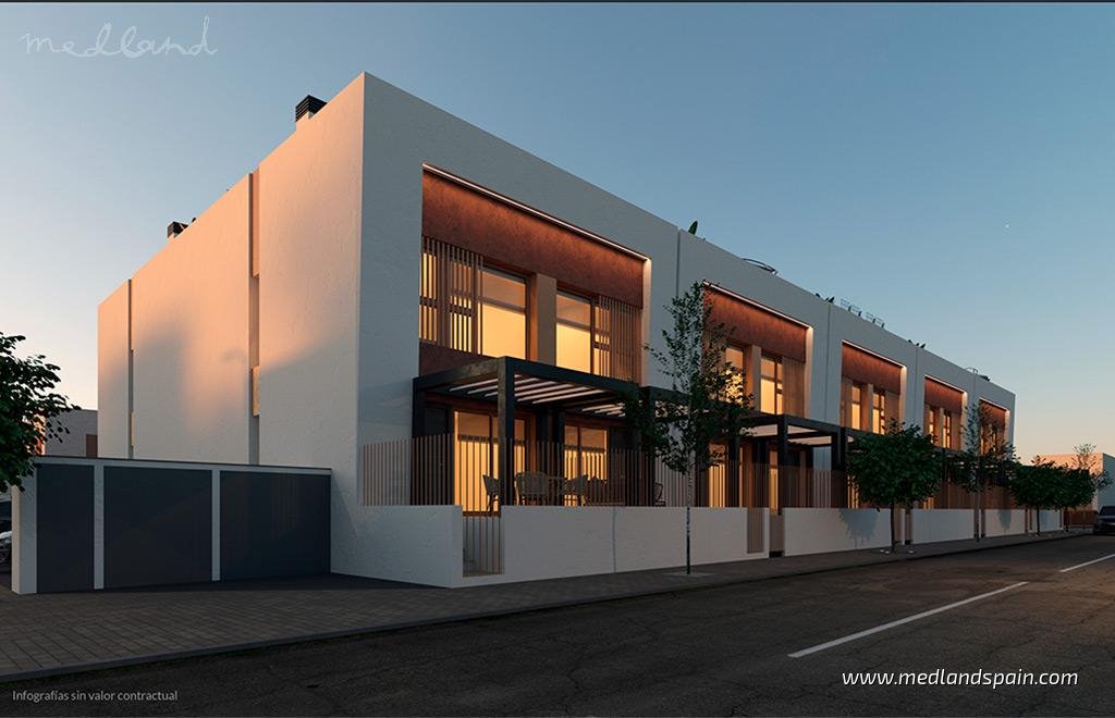 Nowoczesne domy z solarium i 3 sypialniami w Dolores Hiszpania, Dolores  87m2 Foto 1