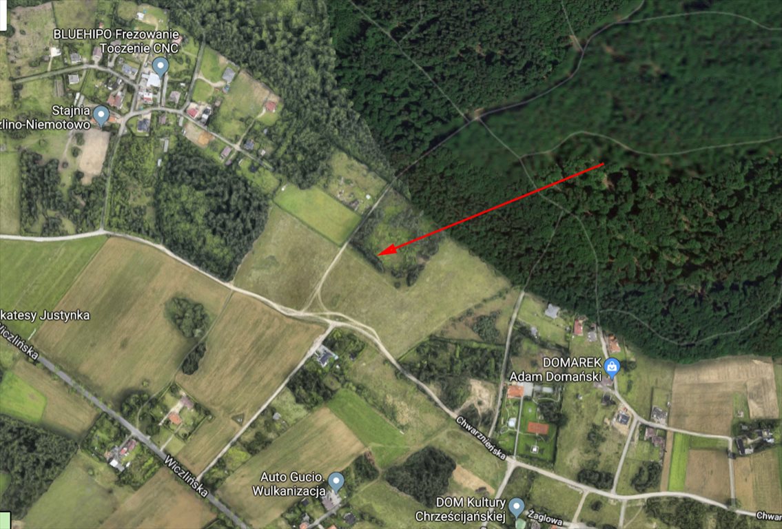 Działka budowlana na sprzedaż Gdynia, CHWARZNO WICZLINO, WICZLIŃSKA 1 244m2 Foto 1 Działka budowlana na sprzedaż Gdynia, CHWARZNO WICZLINO, WICZLIŃSKA 1 244m2 Foto 1