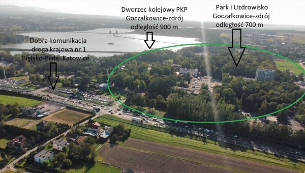 Działka budowlana na sprzedaż Goczałkowice-Zdrój  260m2 Foto 2