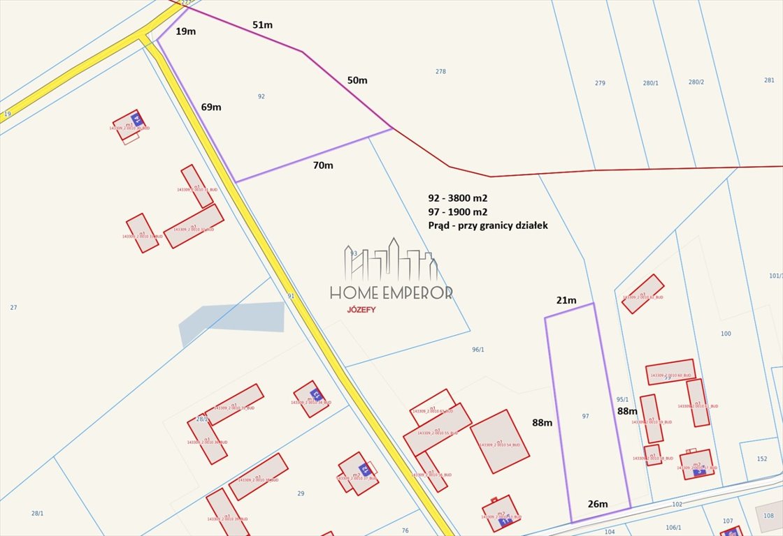 Sprzedam działkę 1900 m² w Józefach z mediami i możliwością zabudowy Józefy  1 900m2 Foto 1