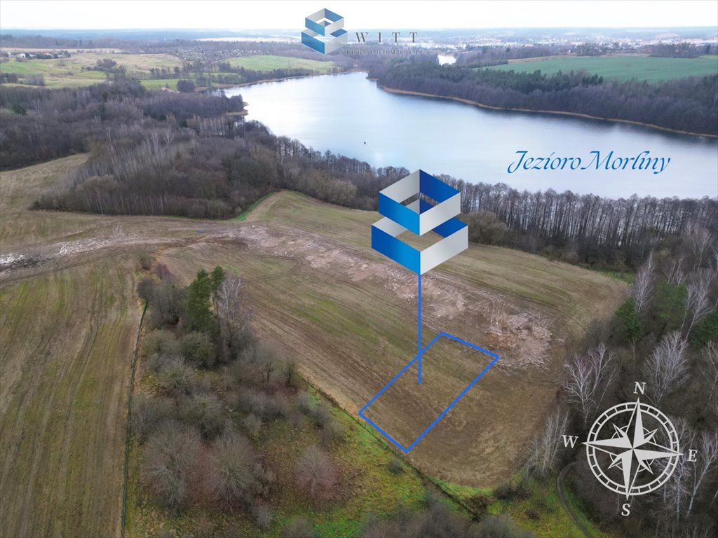 Działka 1400 m² nad jeziorem Morliny – idealna pod dom Ornowo  1 407m2 Foto 1