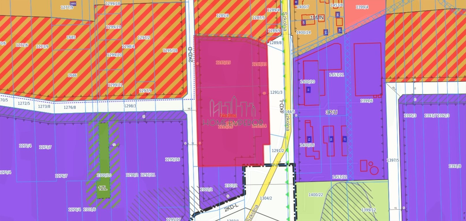 Działka przemysłowo-handlowa na sprzedaż Nadma, Szkolna  13 307m2 Foto 1