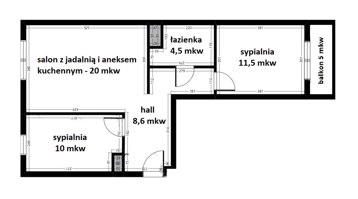 Mieszkanie trzypokojowe na sprzedaż Lublin, Dziesiąta, Wojenna  58m2 Foto 19