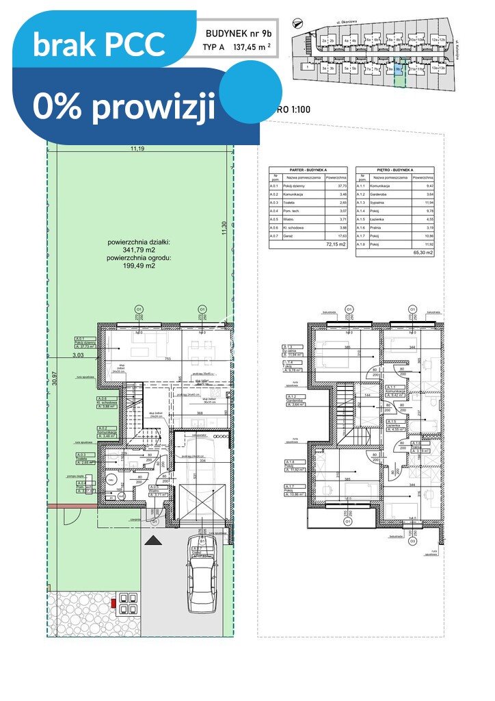 Nowoczesny dom 138m2 z ogrodem, garażem i wysokim standardem Niemcz  138m2 Foto 1