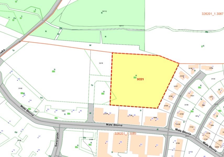 Duża działka 14 047 m² pod zabudowę jednorodzinną Szczecin, Małe Błonia  14 047m2 Foto 1