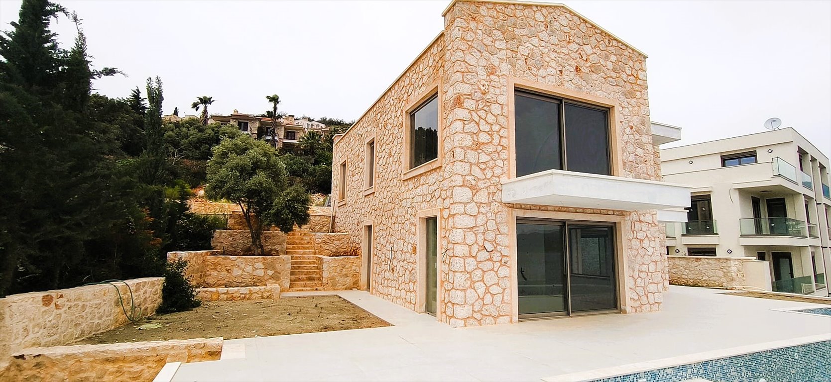 Ekskluzywna willa nad morzem z prywatnym basenem i panoramicznym widokiem Turcja, Andifli, Andifli, Kaş, Antalya  360m2 Foto 1