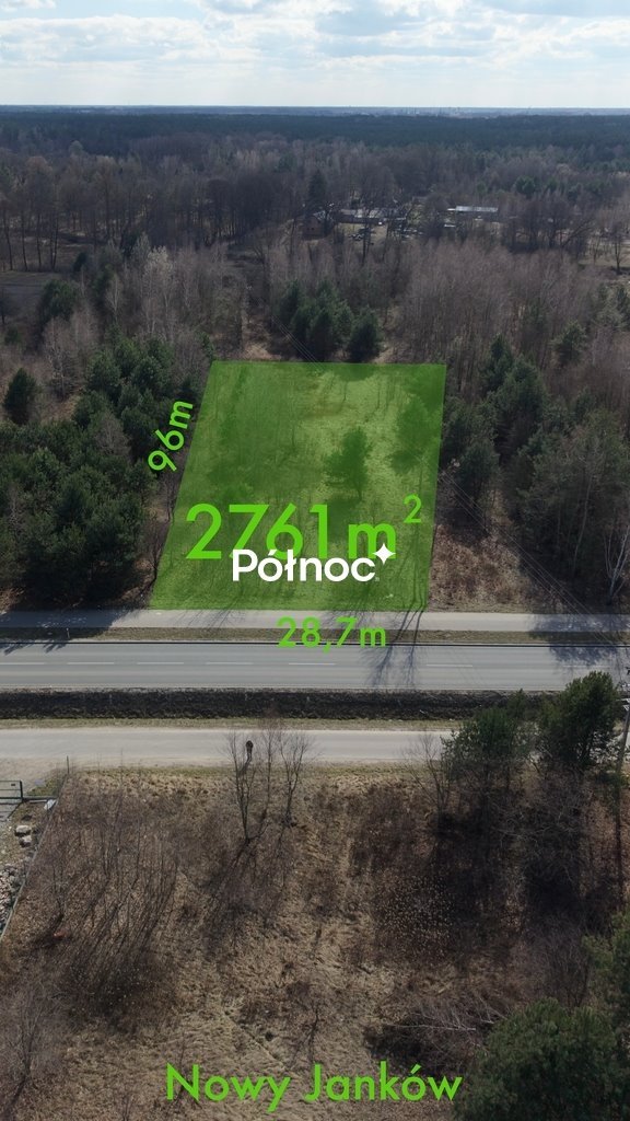 Działka pod inwestycję w Nowym Jankowie 2761 m², MPZP Nowy Janków  2 761m2 Foto 1