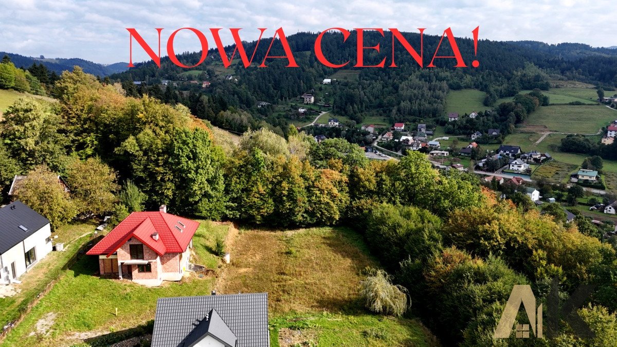 Działka pod dom jednorodzinny w Nowym Sączu, 12,87 arów Nowy Sącz, Promienna  1 287m2 Foto 1