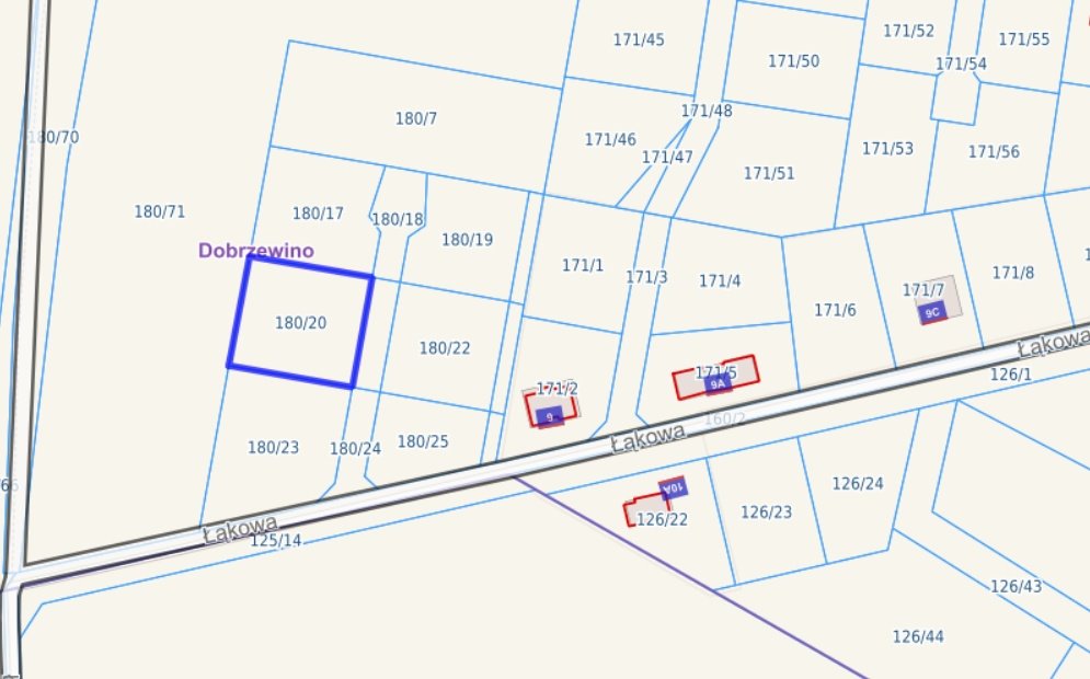 Działka budowlana na sprzedaż Dobrzewino, Łąkowa  1 149m2 Foto 11